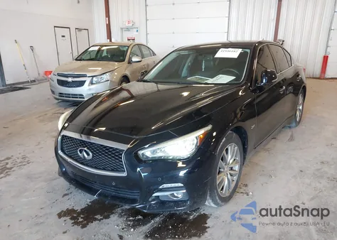 2016 Infiniti Q50 2.0T Premium z USA, uszkodzony, nr VIN JN1CV7AR7GM251057